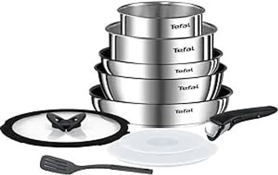 BOXED TEFAL INGENIO EMOTION STAINLESS STEEL 10 PIECE SET