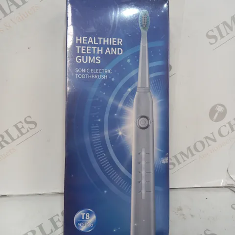 BOX SEALED T8 YOUNG HEALTHIER GUMS AND TEETH SONIC ELECTRIC TOOTHBRUSH