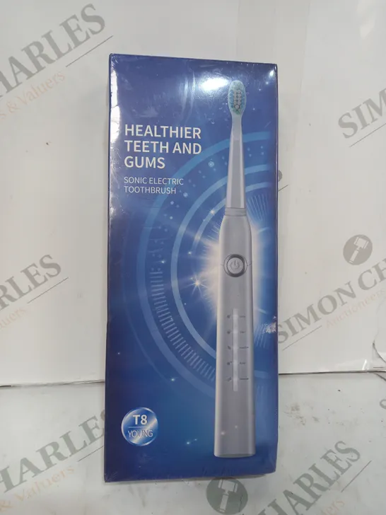 BOX SEALED T8 YOUNG HEALTHIER GUMS AND TEETH SONIC ELECTRIC TOOTHBRUSH