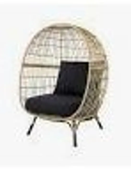 BOXED APOLIMA EGG CHAIR WITH RATTAN EFFECT