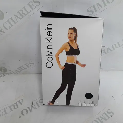 BOXED CALVIN KLEIN LEGGINGS IN BLACK - MEDIUM