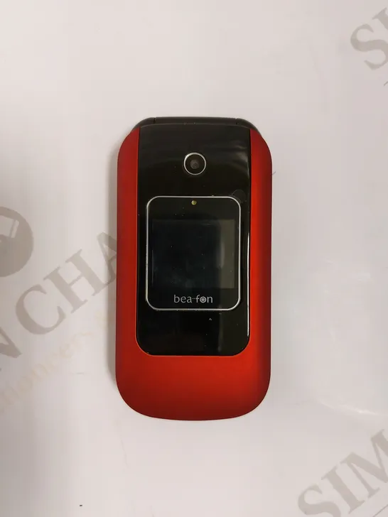 BEAFON RED FLIP MOBILE PHONE