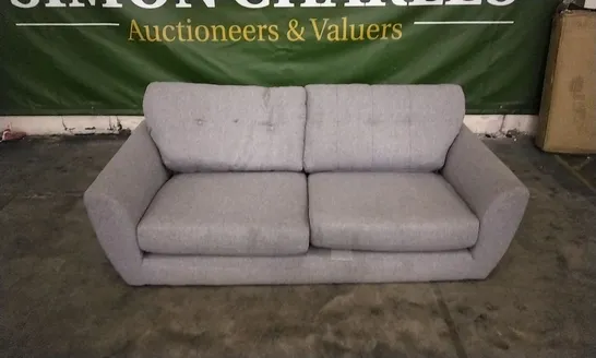 DESIGNER GREY FABRIC 2 SEATER SOFA