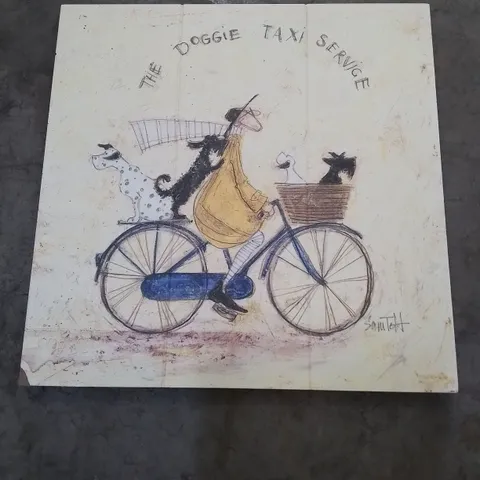 THE DOGGIE TAXI SERVICE BY SAM TOFT (NO FRAME PAINTING)