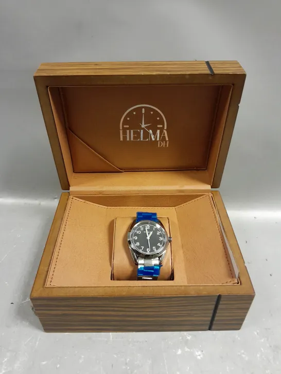 MENS HELMHA DH WATCH –  STAINLESS STEEL STRAP – 3ATM WATER RESISTANT