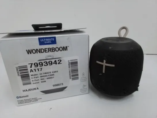 BOXED ULTIMATE EARS WONDERBOOM WIRELESS SPEAKER 