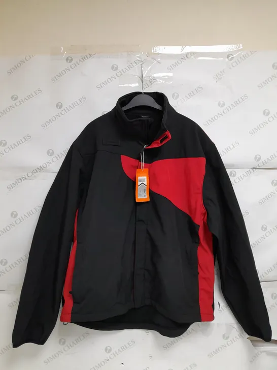 PORTWEST XXL PW2 SOFTSHELL JACKET RED/BLACK