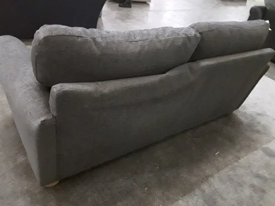 QUALITY DESIGNER 2 SEATER SOFA - GREY FABRIC