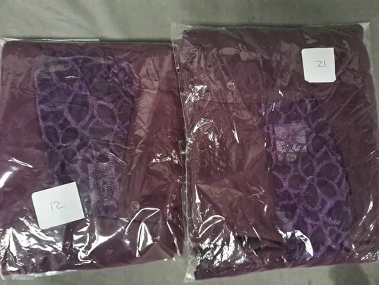 BOX OF APPROXIMATELY 25 ASSORTED WOMEN'S LACY CLOTHING ITEMS IN PURPLE (VARIOUS SIZE) - COLLECTION ONLY