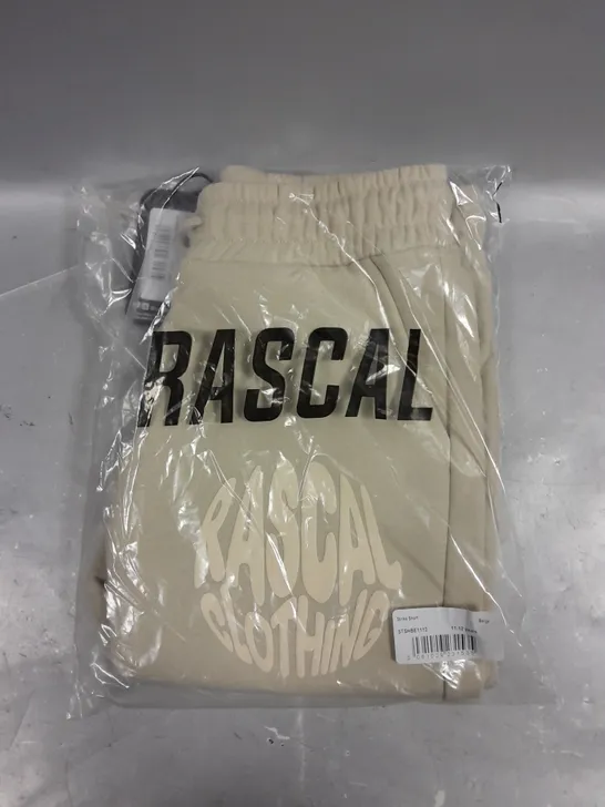 RASCAL CLOTHING STRIKE SHORTS IN BEIGE - 11-12YRS 