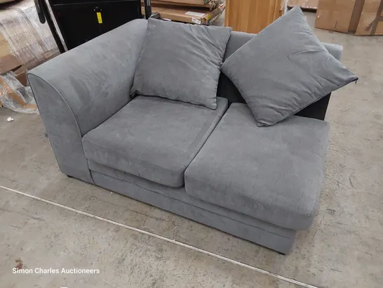 TWO SEATER SECTION GREY FABRIC