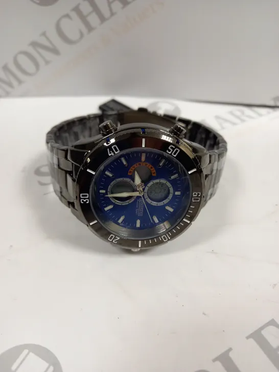 BOXED BARKERS OF KENSINGTON PREMIER SPORT BLUE DIAL WATCH 