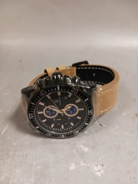 LOUIS LACOMBE CHRONOGRAPH 3 SUB DIAL WATCH 