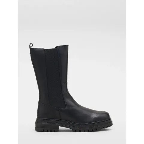 MODA IN PELLE GIELLA CALF BOOT- BLACK SIZE 6