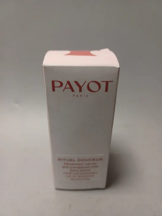 BOXED PAYOT RITUEL DOUCEUR DEODORANT 24H ANTI-PERSPIRANT ROLL-ON DEODORANT