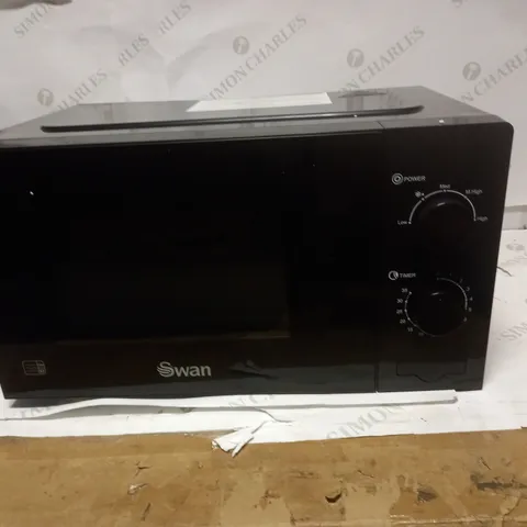 SWAN 20L 700W MANUAL MICROWAVE, BLACK