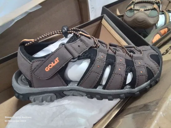 6 NEW BOXED PAIRS OF CHILDREN'S GOLA OUTDOOR HARD WEARING WALKING SANDALS (VARIOUS COLOURS AND SIZES)