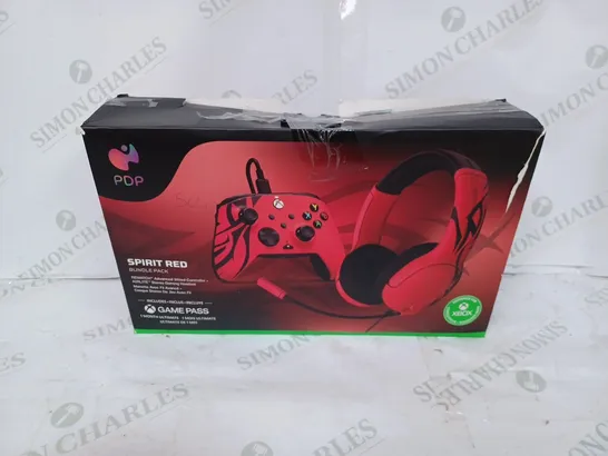 PDP SPIRIT RED BUNDLE PACK, INCLUDES WIRED XBOX CONTROLLER AND GAMING HEADSET