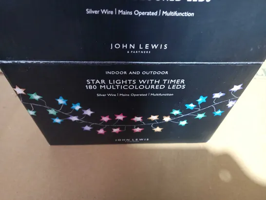 INDOOR AND OUTDOOR 180 MULTICOLOURED LED STAR LIGHTS WITH TIME