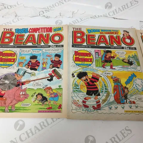COLLECTION OF ASSORTED BEANO COMICS FROM 1989