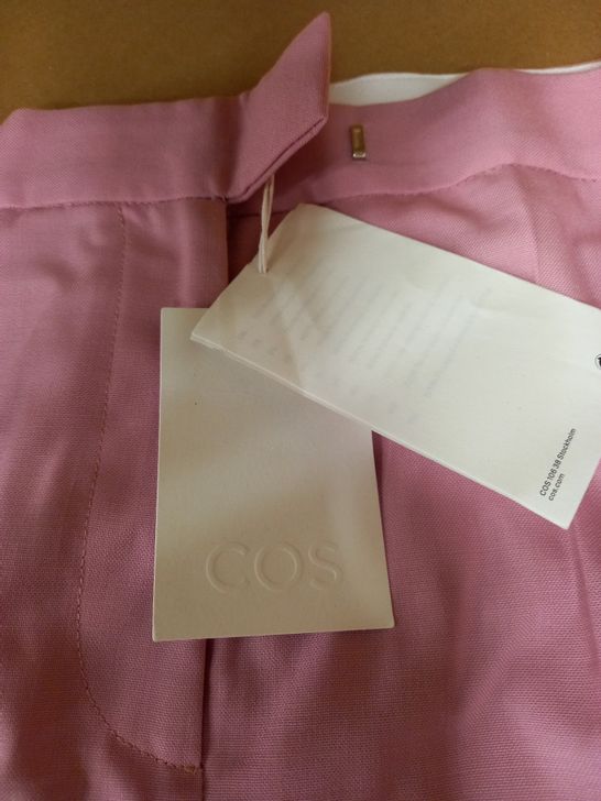 STYLE OF COS PINK SUIT TROUSERS - SIZE 12