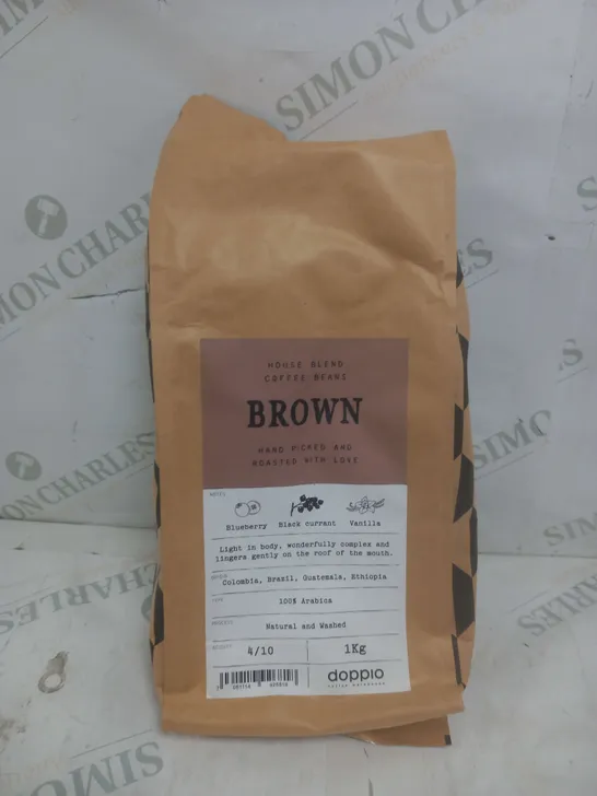 BROWN HOUSE BLEND COFFEE BEANS 1KG