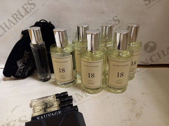 SELECTION OF FRAGRANCES INCLUDING PACO RABANNE AND DIOR SAUVAGE TESTERS