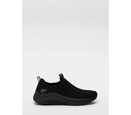 SKECHERS ARCH FIT 2.0 SLIP ON TRAINER- BLACK SIZE 4.5