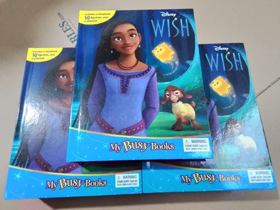 LOT OF 5 BRAND NEW DISNEY WISH MY BUSY BOOKS