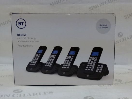 BT BT3560 4 HANDSET PHONE SET