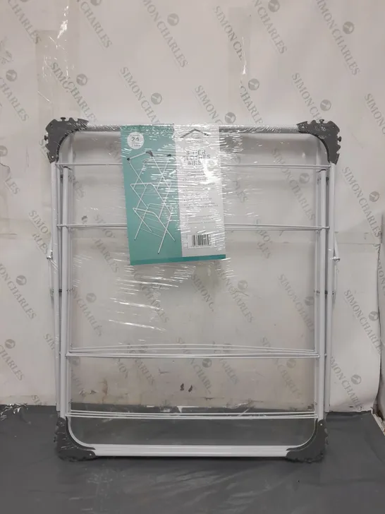 OPTIMAL PRODUCTS 3 TIER CLOTHES AIRER IN WHITE