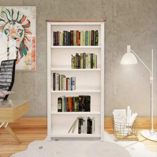 BOXED JOSETTE 180CM H X 90CM W MANUFACTURED WOODEN BOOKCASE 