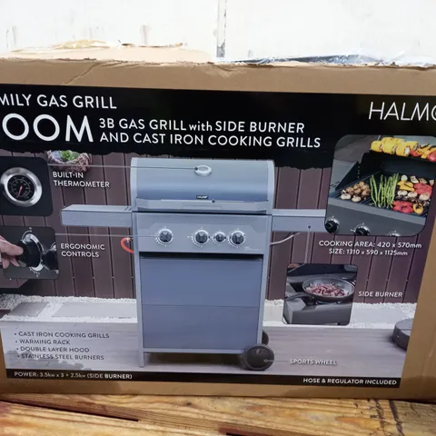 HALMO ZOOM FAMILY GAS GRILL WITH SIZE BURNER - COLLECTION ONLY 