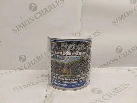 BOXED 1X 1L BRAND NEW ROXIL CHARCOAL COLOURED WOOD PRESERVER 