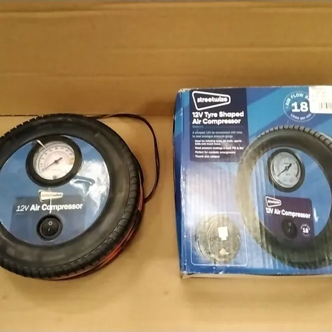 STREETWISE 12V TYRE SHAPED AIR COMPRESSOR