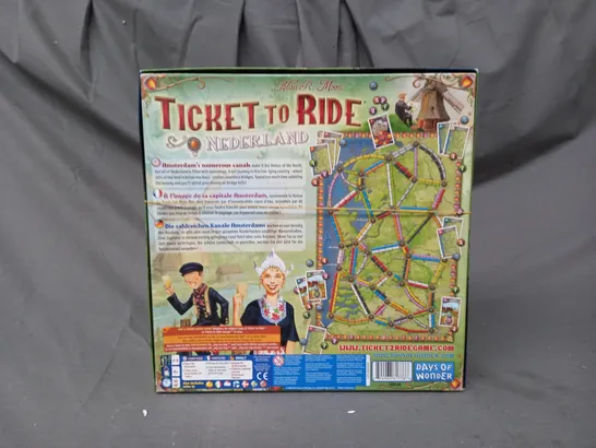 BOXED TICKET TO RIDE NEDERLAND BOARD GAME