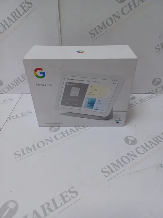 BRAND NEW BOXED GOOGLE NEST HUB 2ND GEN SMART SPEAKER WITH SCREEN - CHALK 