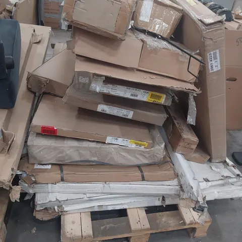 PALLET OF ASSORTED BOXED FURNITURE PARTS 