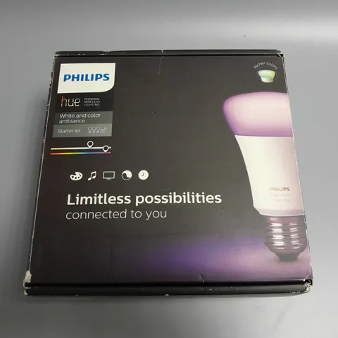 PHILIPS HUE WHITE AND COLOUR AMBIENCE STARTER KIT