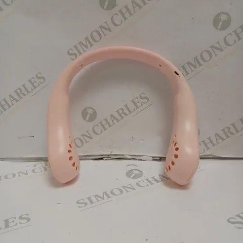 BOXED BLADELESS NECK FAN - PINK. 