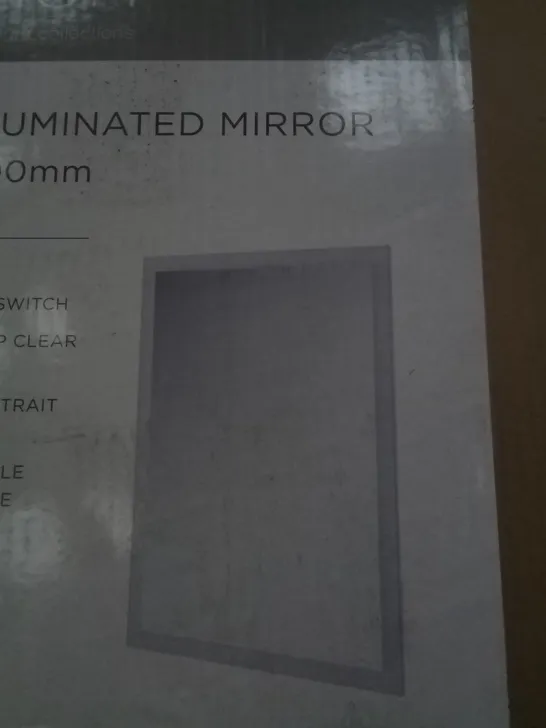 BOXED ELATION LED ILLUMINATED MIRROR 700 X 500MM