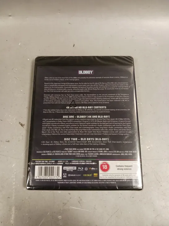 SEALED OLDBOY 4K ULTRA HD BLU-RAY 