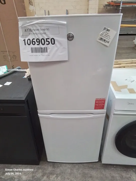 HOOVER 50/50 FRIDGE FREEZER 185L IN WHITE -COLLECTION ONLY-