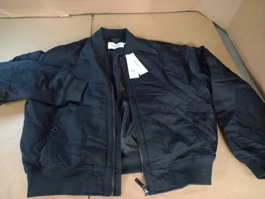 CALVIN KLEIN COMFORT FIT HERO BOMBER IN BLACK - L