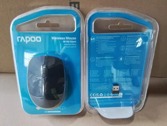 LOT OF 12 BRAND NEW RAPOO M100 SILENT WIRELESS MOUSES