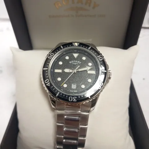 BOXED ROTARY GENTS CLASSIC DIVE STYLE WRIST WATCH