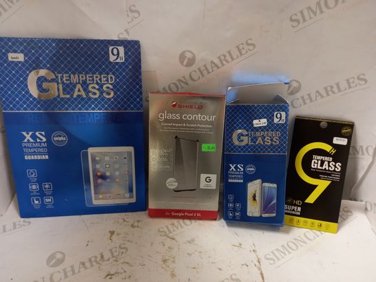 BOX OF APPROX 20 ASSORTED PHONE/TABLET SCREEN PROTECTORS