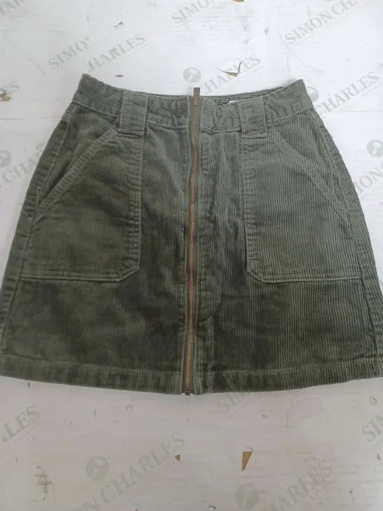 HOLLISTER KHAKI CORD SKIRT - SIZE 1 