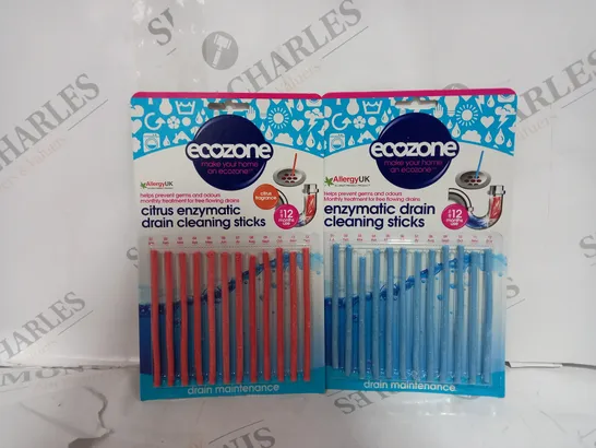 BOX OF APPROX 12 ECOZONE DRAIN CLEANING STICKS