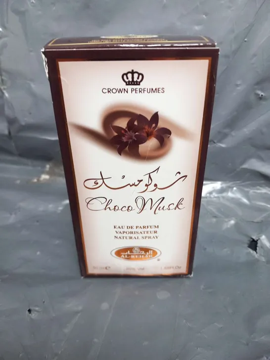 BOXED CROWN PERFUMES CHOCO MUSK EAU DE PARFUM 50ML